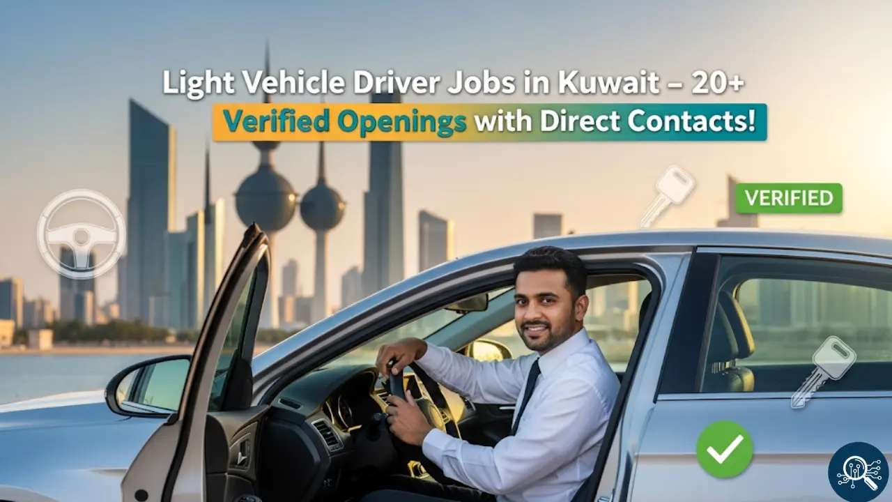Discover Light Vehicle Driver Jobs in Kuwait: Verified Listings with Contact Numbers